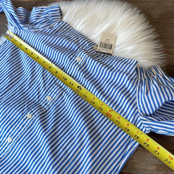 Ralph Lauren Polo striped off shoulder shirt dress NWT - Picture 10 of 11